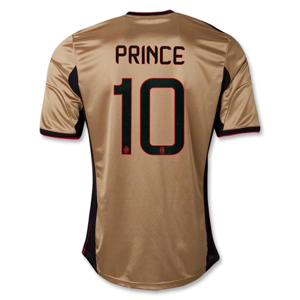 13-14 AC Milan #10 PRINCE Away Golden Jersey Shirt