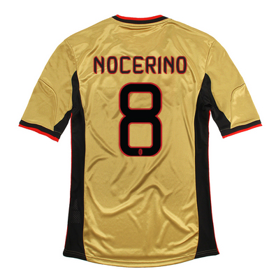 13-14 AC Milan #8 Nocerino Away Golden Jersey Shirt