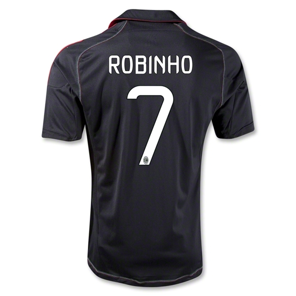 12/13 AC Milan Robinho #7 Away Black Thailand Qualty Soccer Jersey Shirt