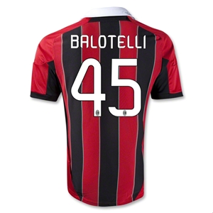 12/13 AC Milan #45 Balotelli Home Thailand Qualty Soccer Jersey Shirt