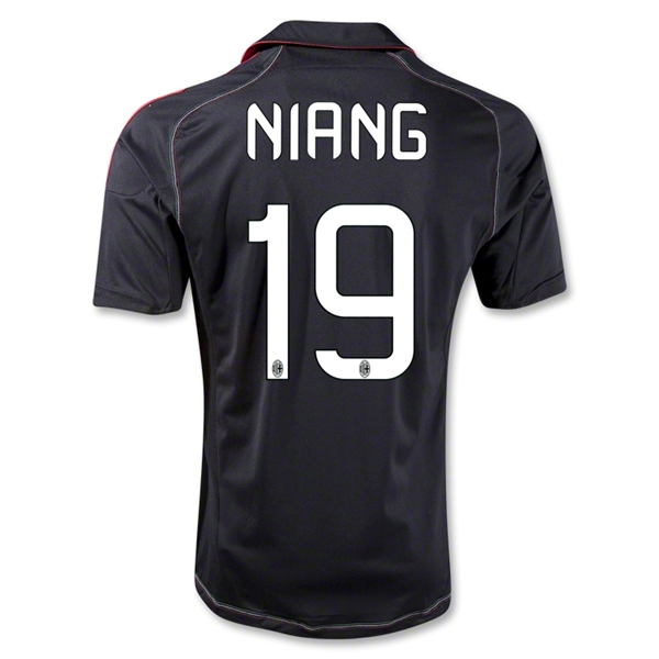 12/13 AC Milan Niang #19 Away Black Thailand Qualty Soccer Jersey Shirt