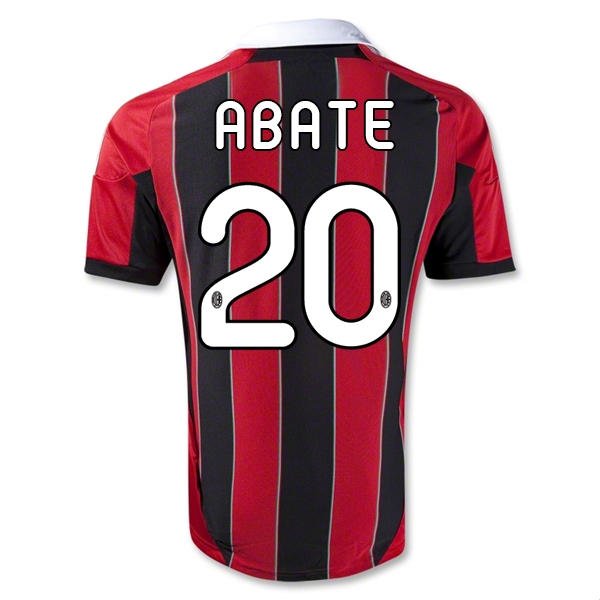 12/13 AC Milan #20 ABATE Home Thailand Qualty Soccer Jersey Shirt