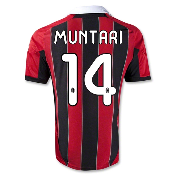 12/13 AC Milan #14 MUNTARI Home Thailand Qualty Soccer Jersey Shirt