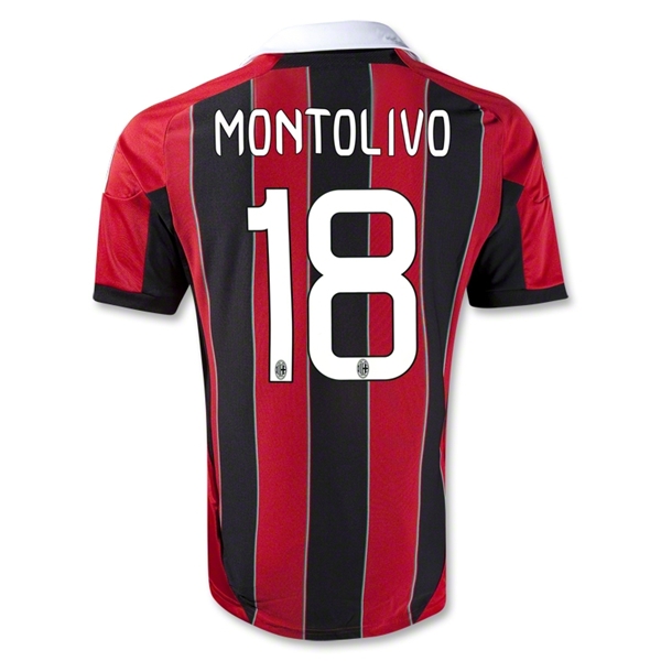 12/13 AC Milan #18 Montolivo Home Thailand Qualty Soccer Jersey Shirt