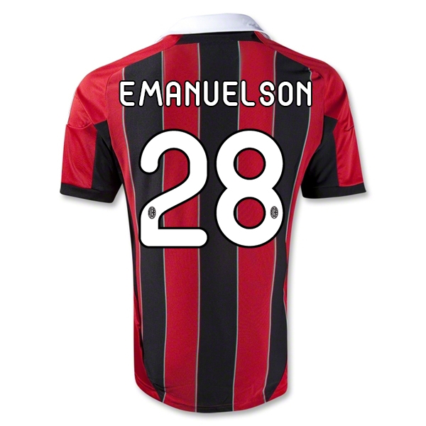 12/13 AC Milan #28 EMANUELSON Home Thailand Qualty Soccer Jersey Shirt