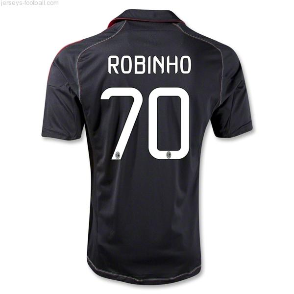 12/13 AC Milan #70 Robinho Away Black Thailand Qualty Soccer Jersey Shirt