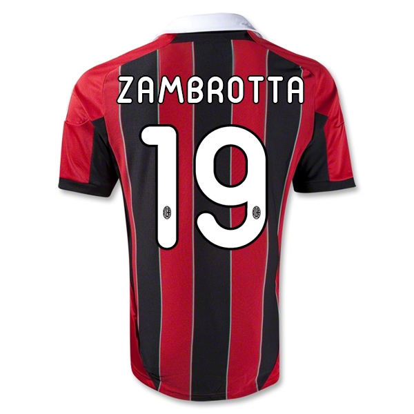 12/13 AC Milan #19 ZAMBROTTA Home Thailand Qualty Soccer Jersey Shirt