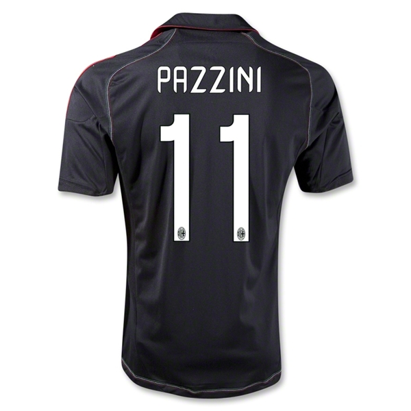 12/13 AC Milan Pazzini #11 Away Black Thailand Qualty Soccer Jersey Shirt