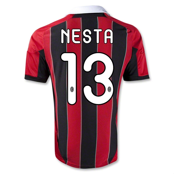 12/13 AC Milan #13 Nesta Home Thailand Qualty Soccer Jersey Shirt