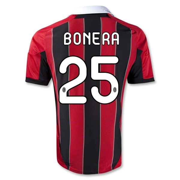 12/13 AC Milan #25 BONERA Home Thailand Qualty Soccer Jersey Shirt