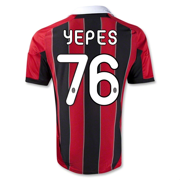 12/13 AC Milan #76 Yepes Home Thailand Qualty Soccer Jersey Shirt