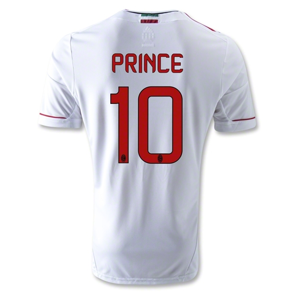 12/13 AC Milan #10 Prince Away Thailand Qualty White Soccer Jersey Shirt