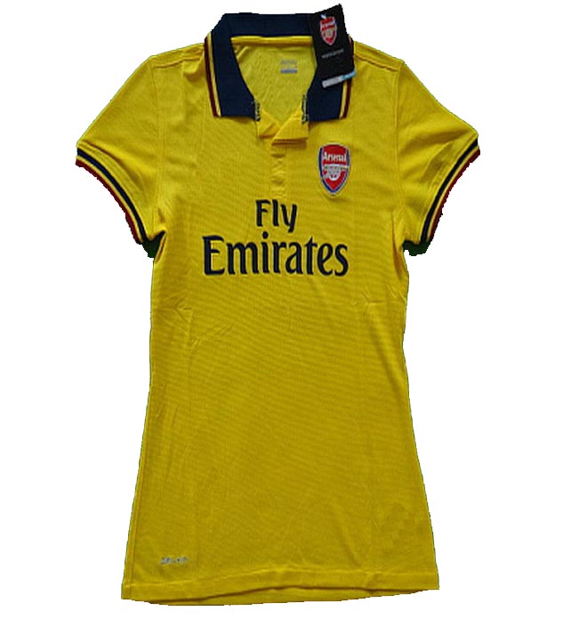 13-14 Arsenal Away Yellow Woman Jersey Shirt