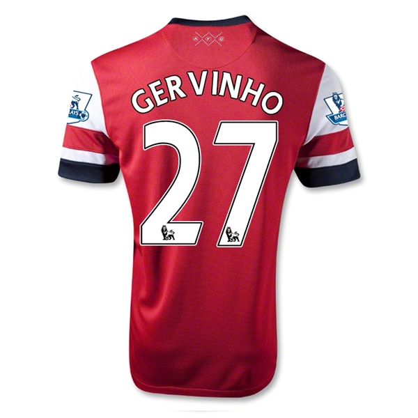 12/13 Arsenal #27 Gervinho Home Red Soccer Jersey Shirt Replica