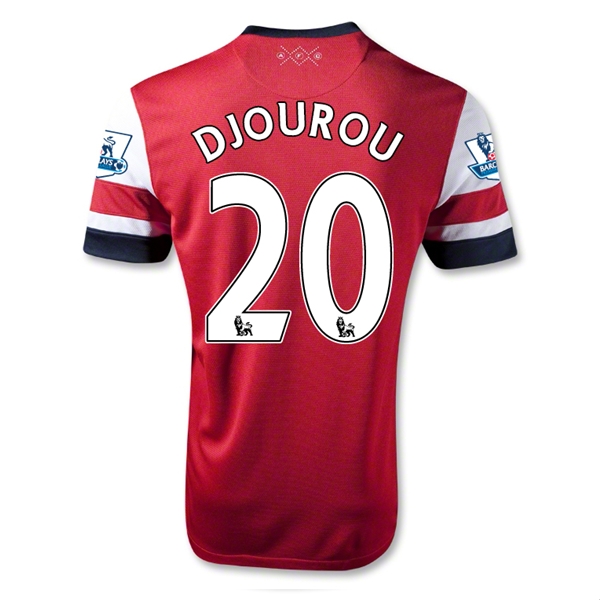 12/13 Arsenal #20 Djourou Home Red Soccer Jersey Shirt Replica
