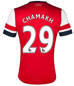 12/13 Arsenal #29 Chamakh Home Red Soccer Jersey Shirt Replica