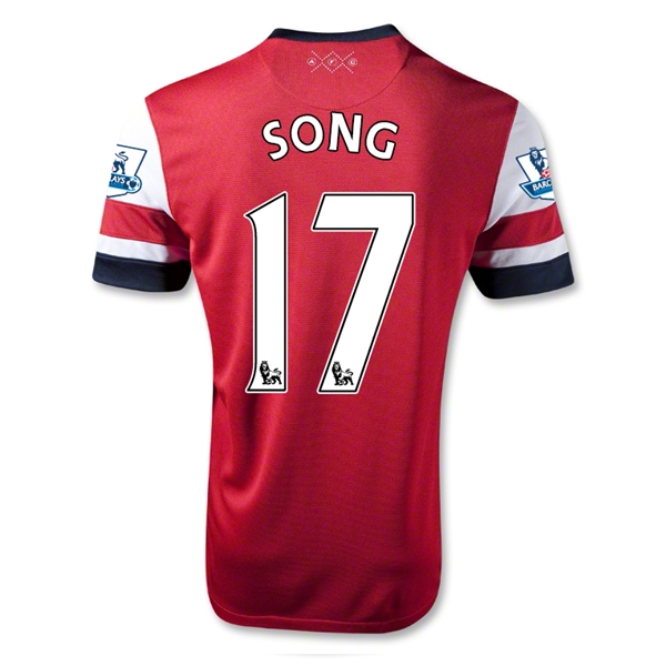 12/13 Arsenal #17 Song Home Red Soccer Jersey Shirt Replica