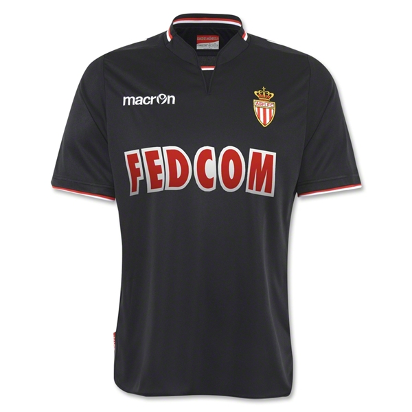 13-14 AS Monaco FC Away Black Jersey Kit(Shirt+Short)
