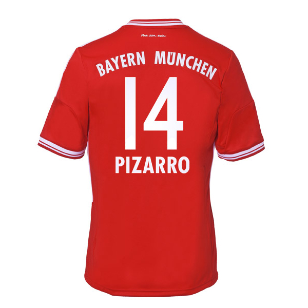 13-14 Bayern Munich #14 Pizarro Home Soccer Jersey Shirt