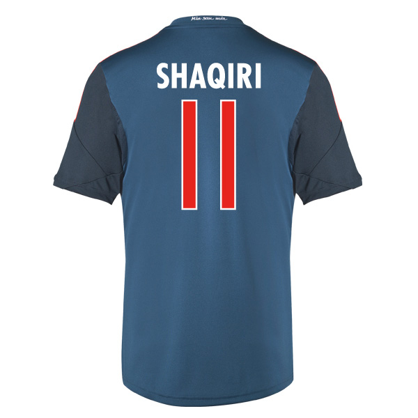 13-14 Bayern Munich #11 Shaqiri Away Black&Blue Jersey Shirt
