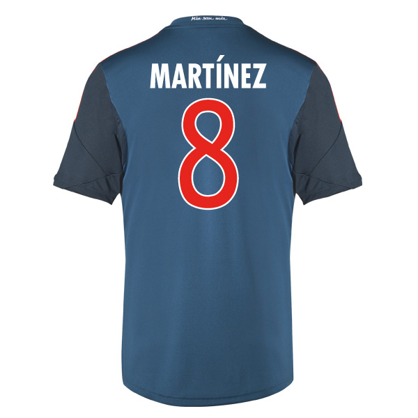 13-14 Bayern Munich #8 Martinez Away Black&Blue Jersey Shirt