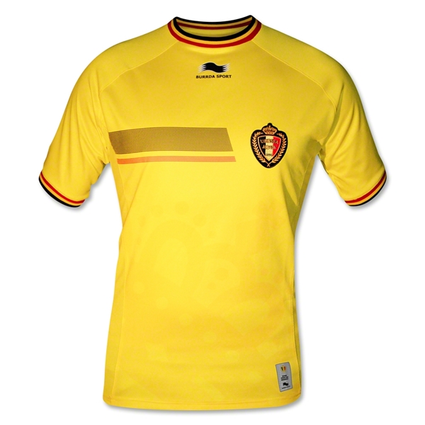 2014 World Cup Belgium Away Yellow Jersey Shirt