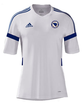2014 Bosnia and Herzegovina Home White Jersey Shirt