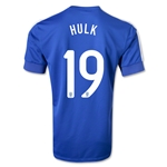 2013 Brazil #19 Hulk Blue Away Jersey Shirt Replica