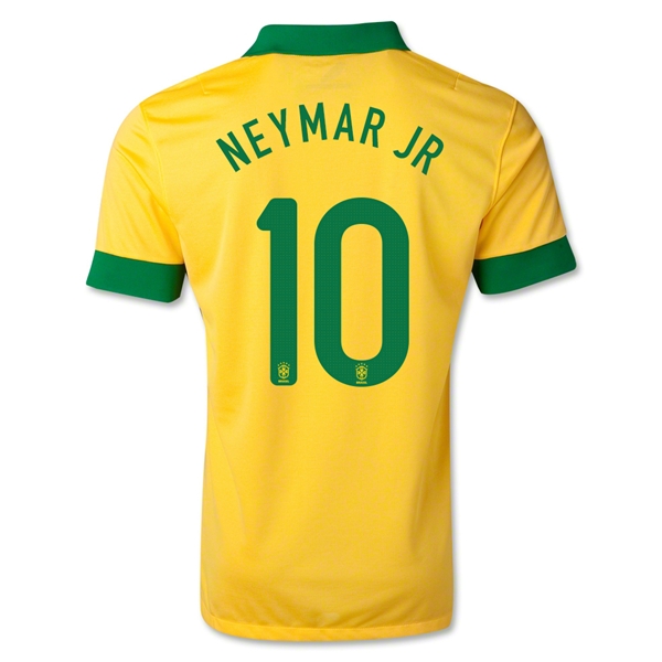13/14 Brazil #10 NEYMAR JR Yellow Home Jersey Shirt Replica