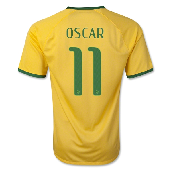 2014 Brazil #11 OSCAR Home Yellow Jersey Shirt