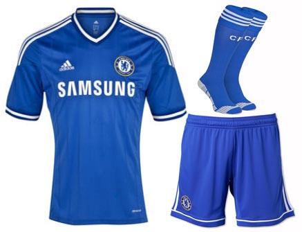 13-14 Chelsea Home Jersey Whole Kit(Shirt+Short+Socks)
