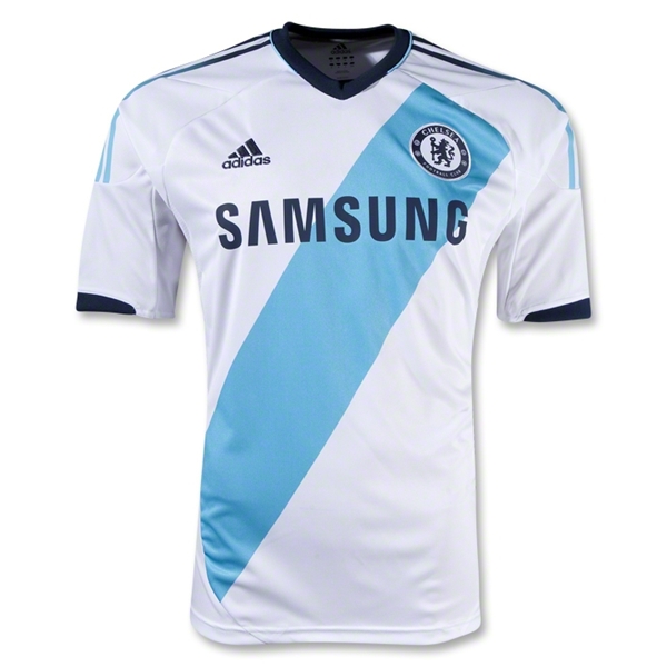 12/13 Chelsea White Away Soccer Jersey Shirt Replica