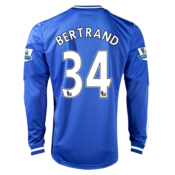 13-14 Chelsea #34 BERTRAND Home Long Sleeve Jersey Shirt