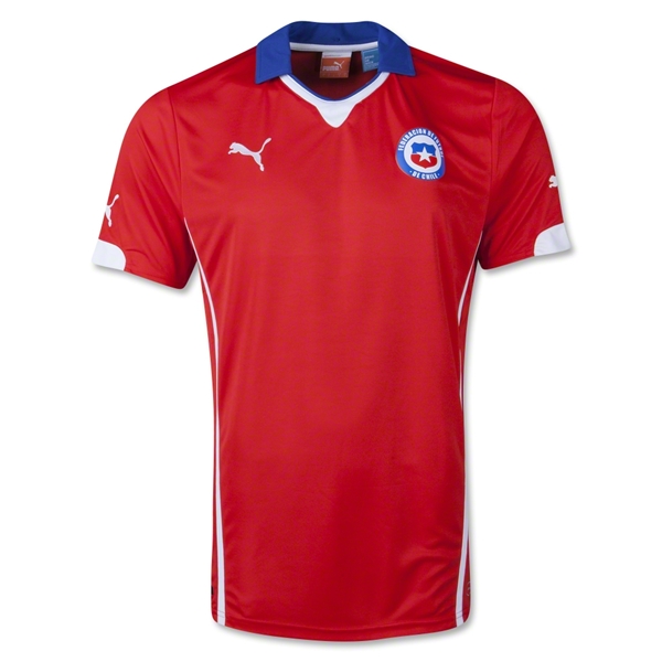 2014 World Cup Chile Red Home Soccer Jersey Shirt