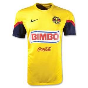 12/13 Club America Aguilas Home Yellow Soccer Jersey Shirt Replica