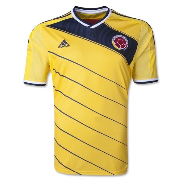 2014 Colombia Home Yellow Jersey Shirt