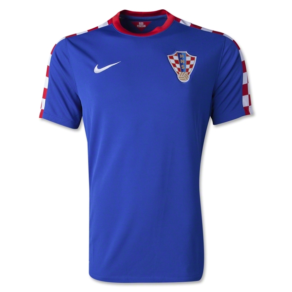 2014 Croatia Away Blue Jersey Shirt