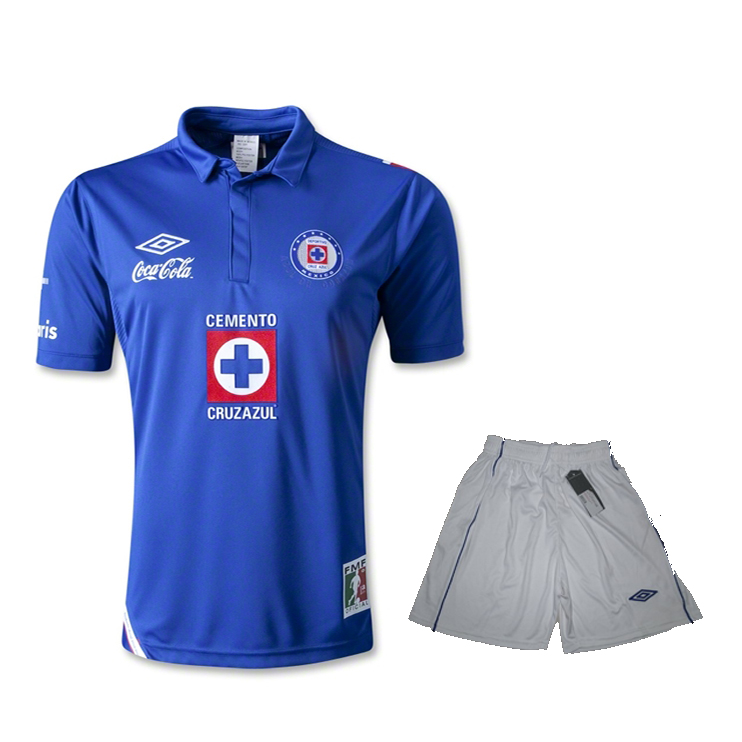 12-13 CDSC Cruz Azul Home Blue Jersey Kit(Shirt+Short)