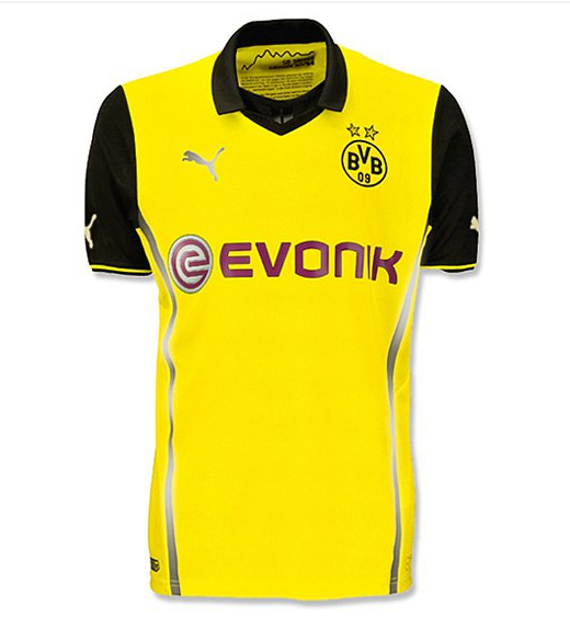 13-14 Borussia Dortmund Home Champion League Kit(Shirt+Short)