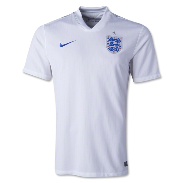 2014 England Home White Jersey Shirt