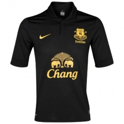 12/13 Everton Away Black Soccer Jersey Shirt Replica