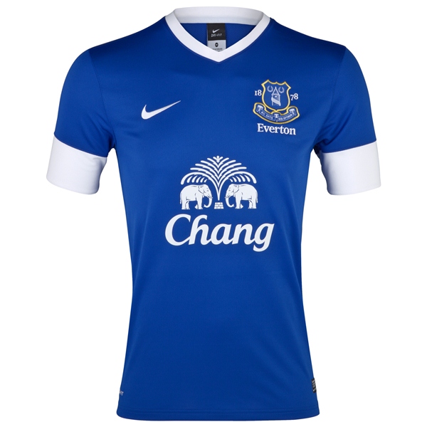 12/13 Everton Home Blue Soccer Jersey Shirt Replica