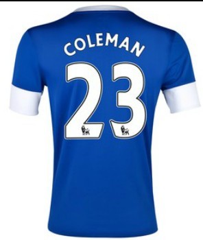 12/13 Everton Home Coleman #23 Blue Soccer Jersey Shirt Replica