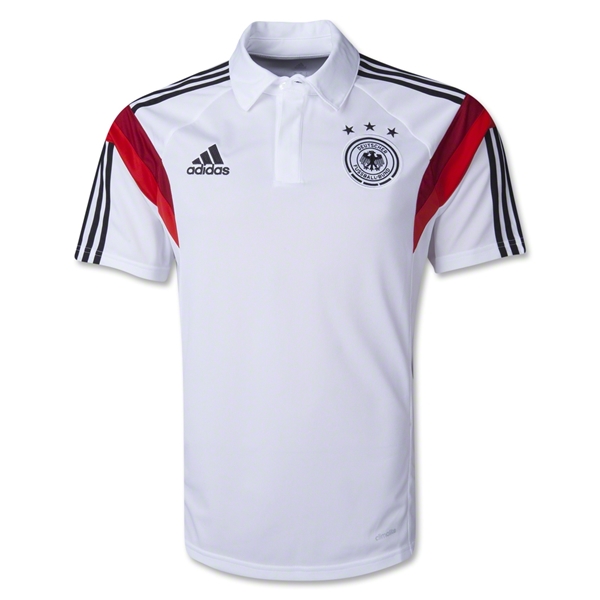 2014 Germany White Polo T-Shirt