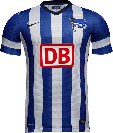 13-14 Hertha BSC Home Soccer Jersey Shirt(Player Version) (GAGA Deal processing)