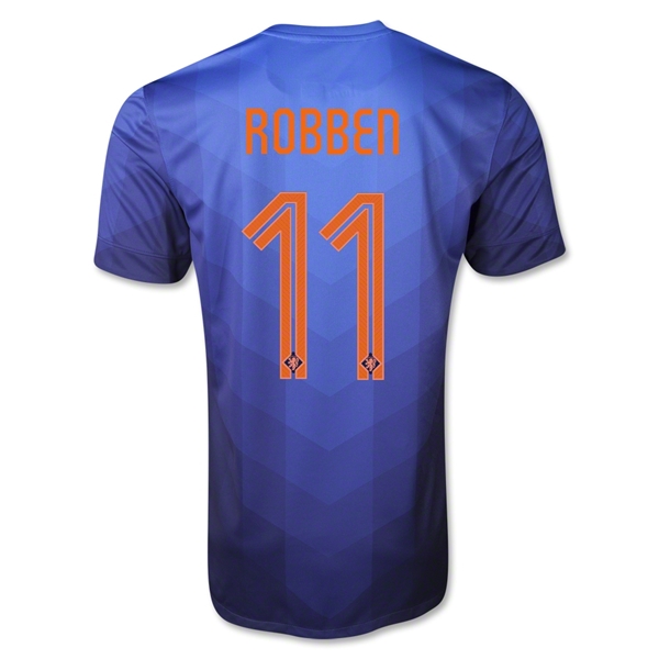 2014 Netherlands Away Dark Blue #11 Robben Jersey Shirt