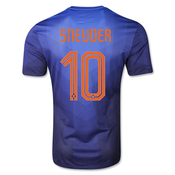 2014 Netherlands Away Dark Blue #10 Sneijder Jersey Shirt
