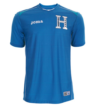 2014 Honduras Away Blue Jersey Shirt