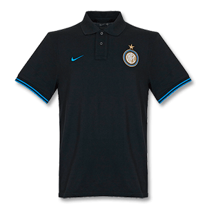 Inter Milan Grand Slam Black Polo T-Shirt