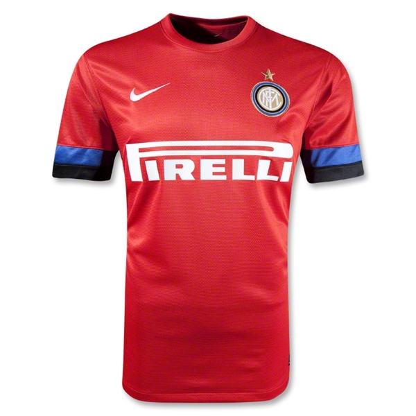 12/13 Inter Milan Away Red Soccer Jersey Shirt Replica